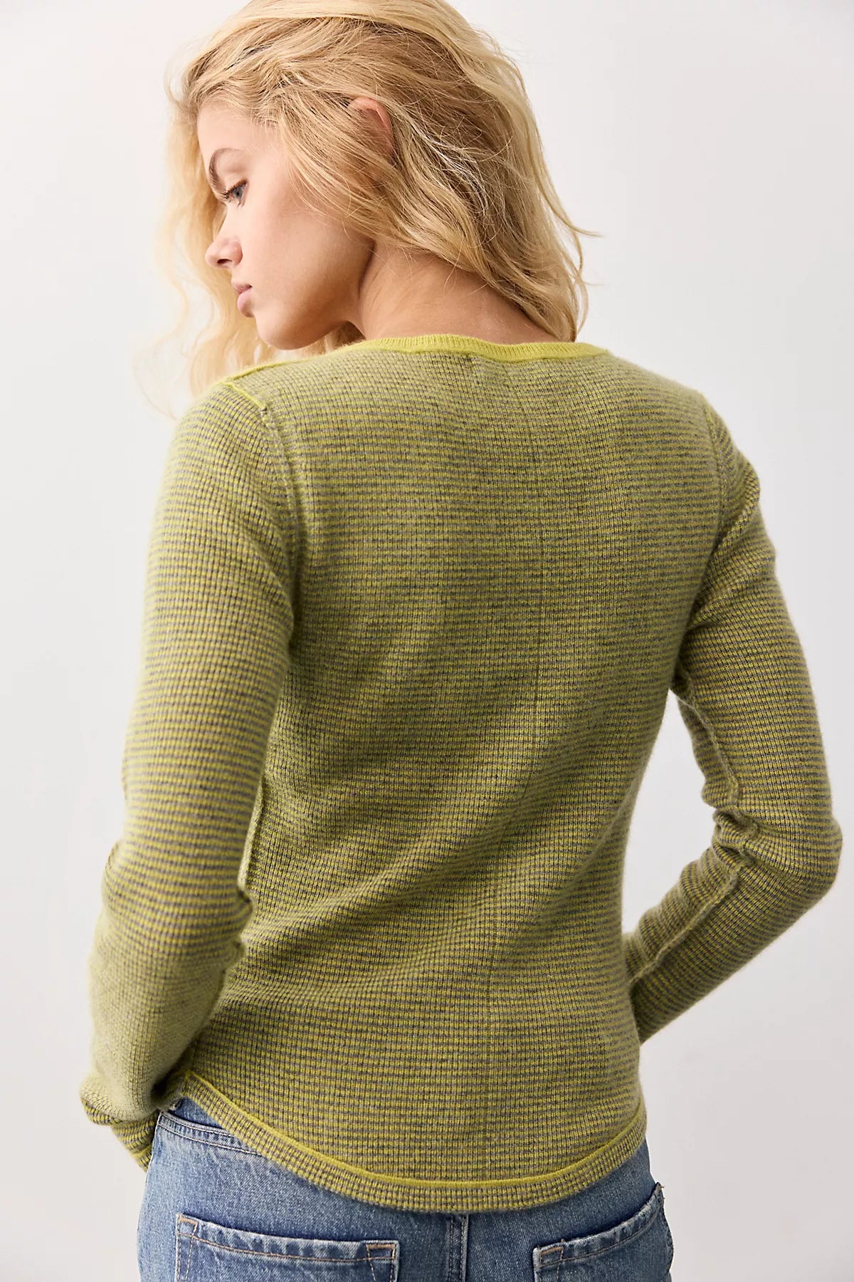 We The Free Hudson Striped Cashmere Henley