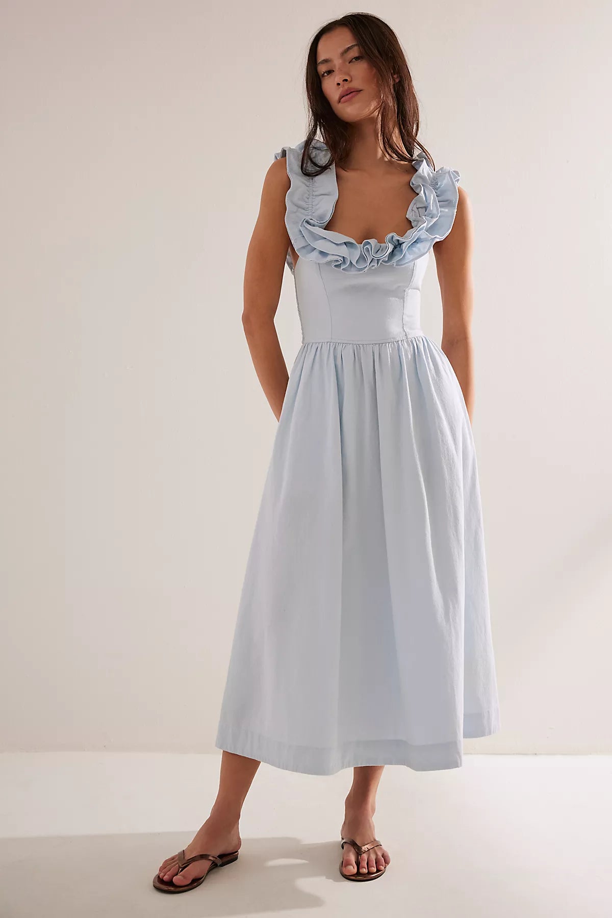 Ruffle It Up Midi Dress
