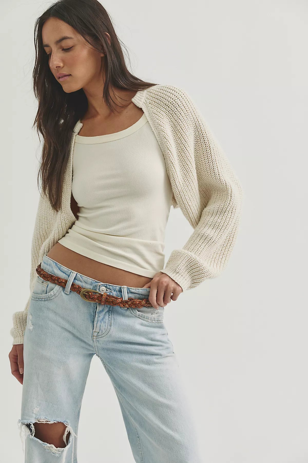 We The Free Easy Knit Cotton Shrug