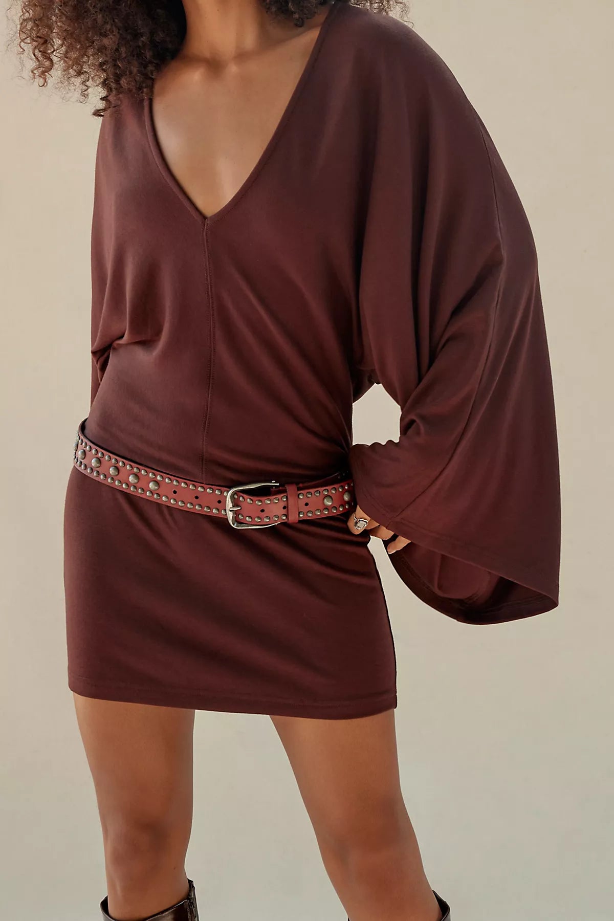 Good Feels V-Neck Mini Dress