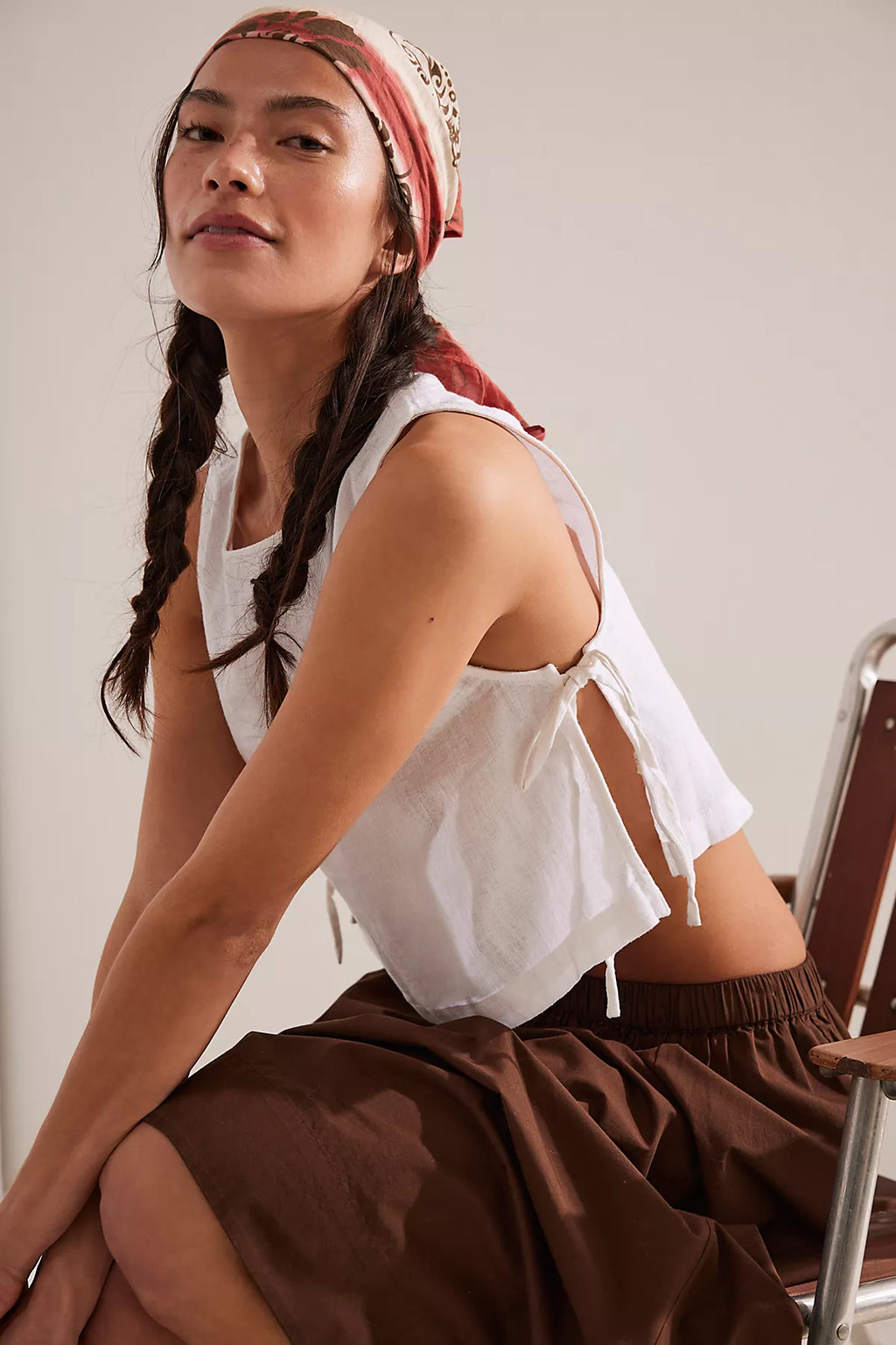 Nora Cotton-Linen Top