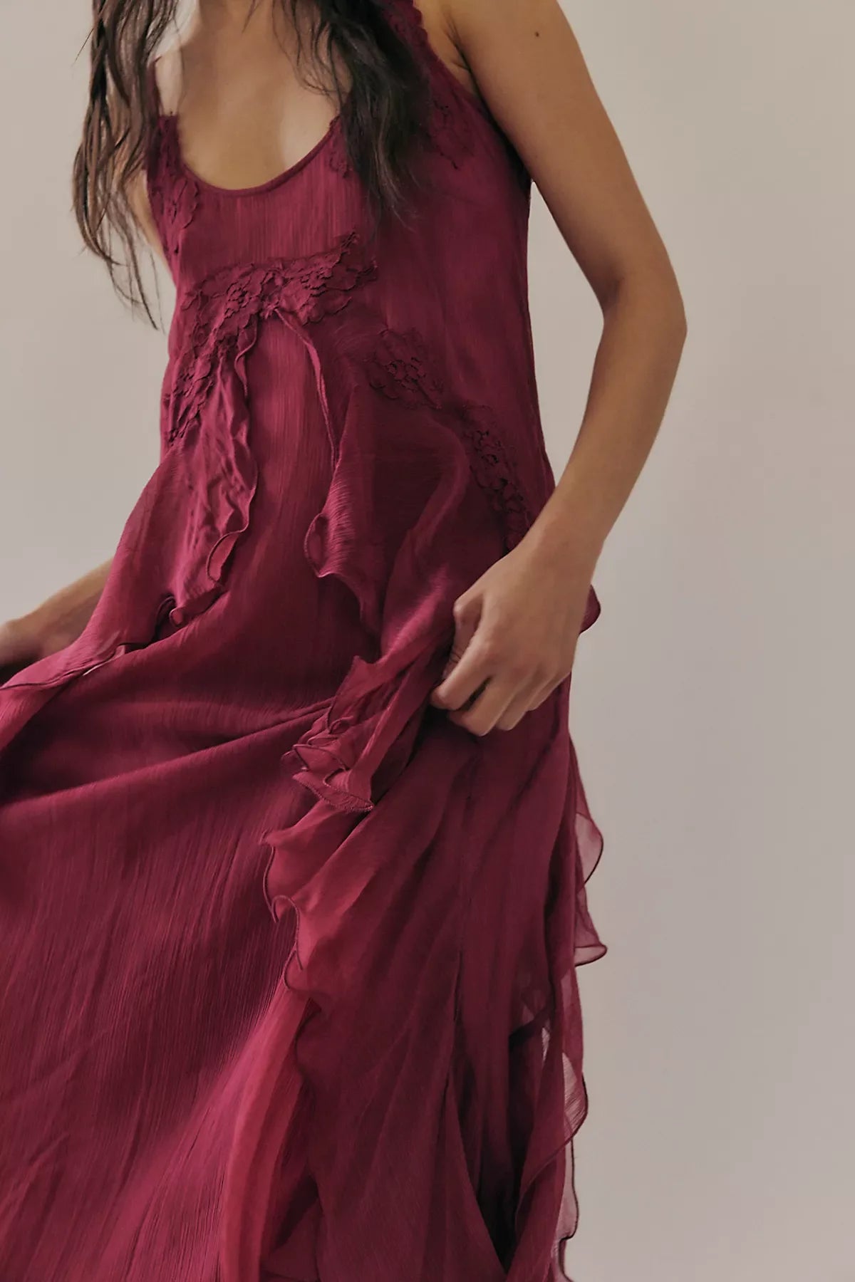 Nigel Preston Floating Angel Chiffon Maxi Dress