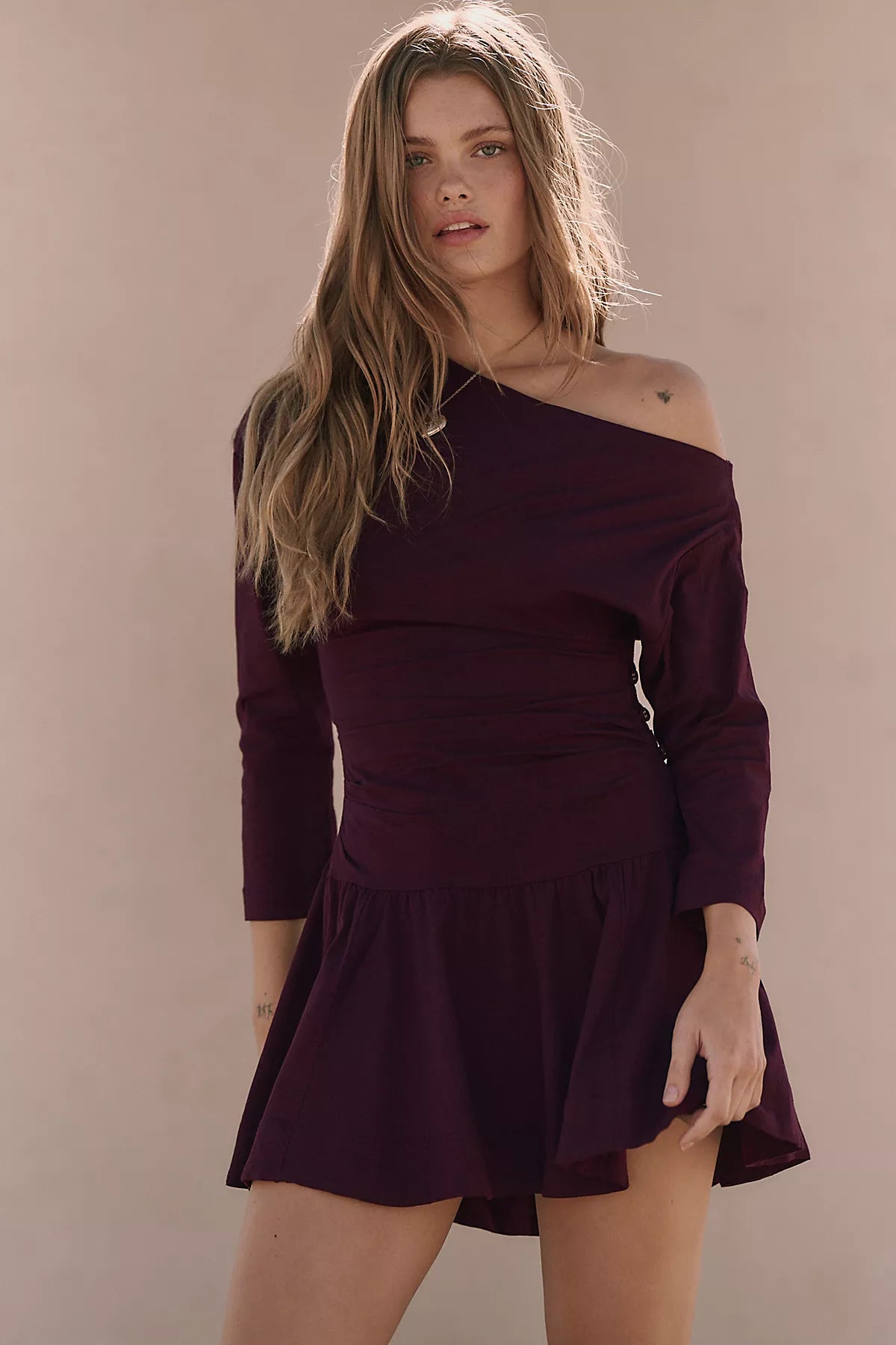 Junie Drop-Waist Mini Dress