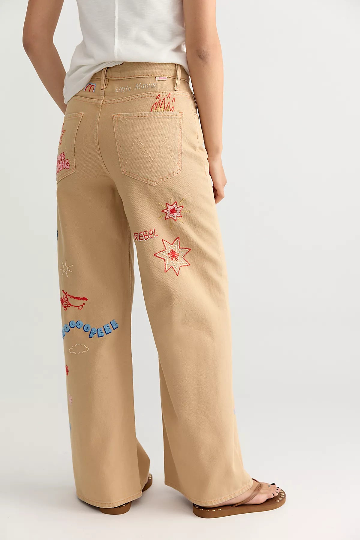 Snacks! by MOTHER The Mid-Rise Double Dip Nerdy Jeans
