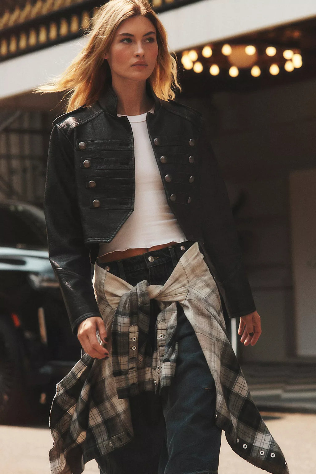 We The Free Ryland Vegan Leather Band Jacket