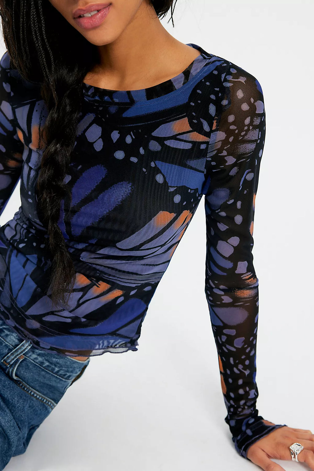 Lilly Printed Long Sleeve Top