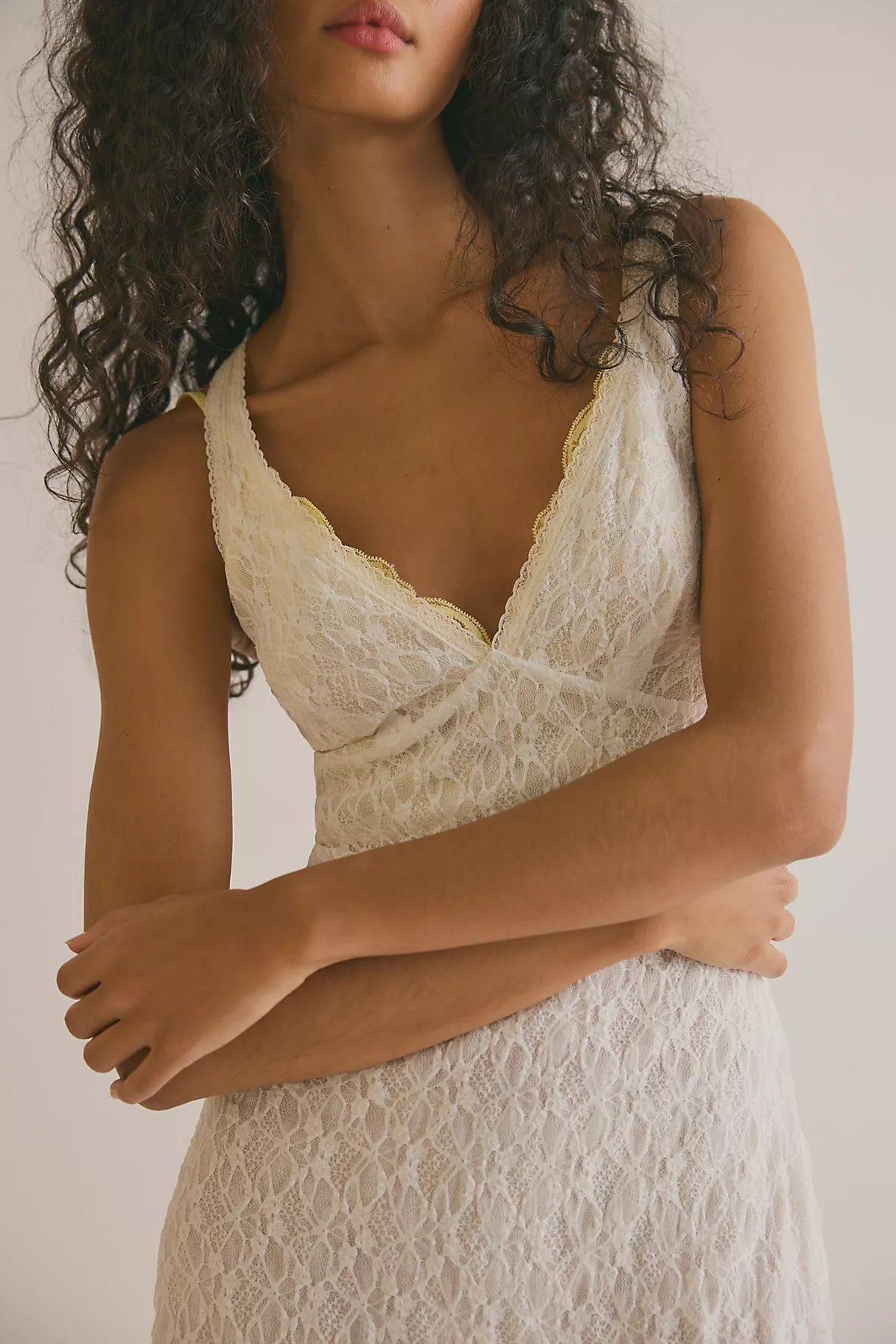 Lace Mini Slip Dress