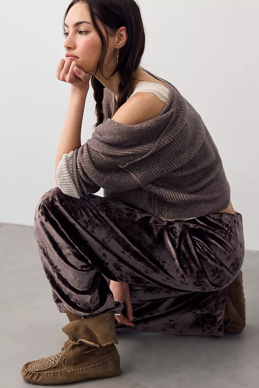 Radiance Velvet Pull-On Pants