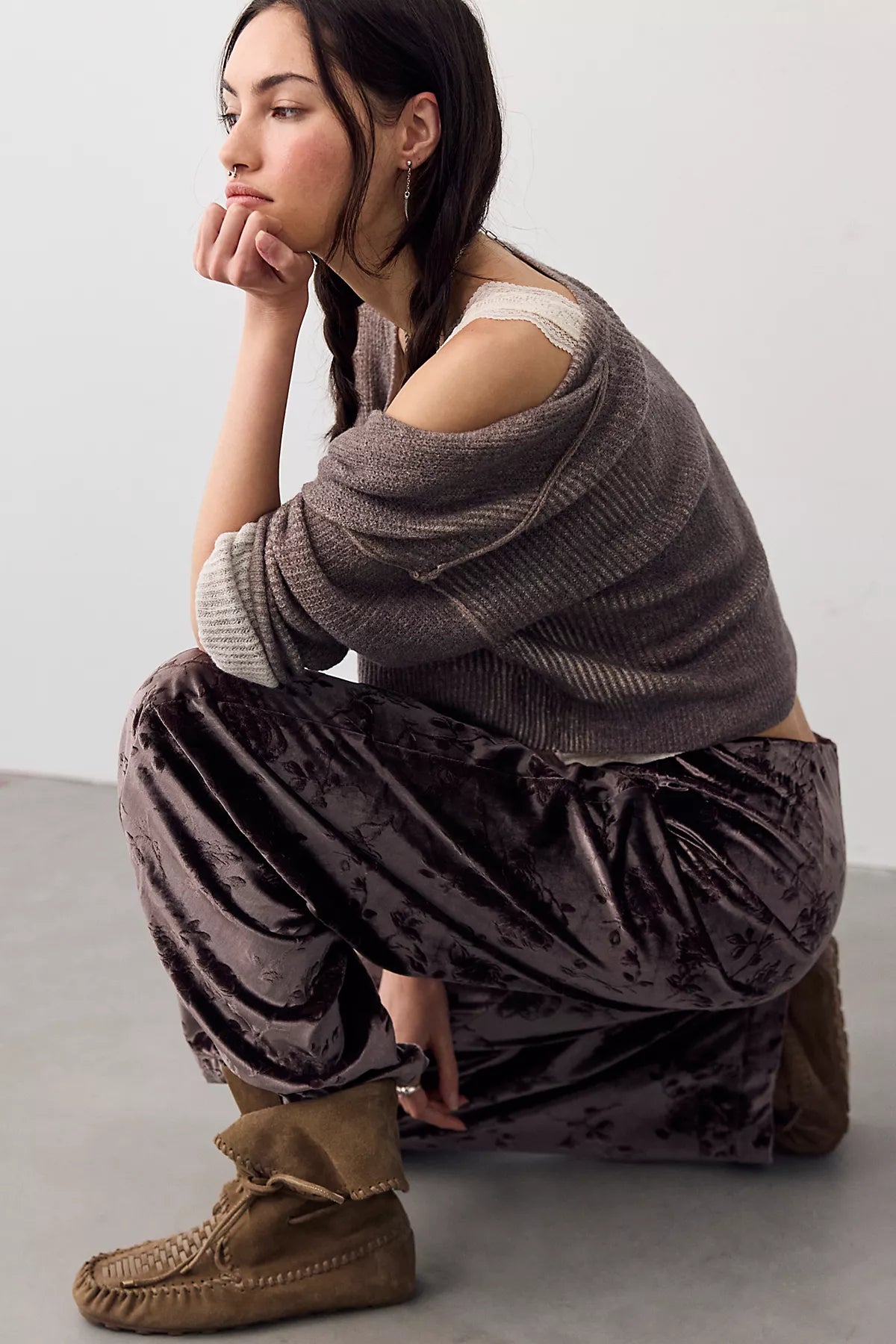 Radiance Velvet Pull-On Pants