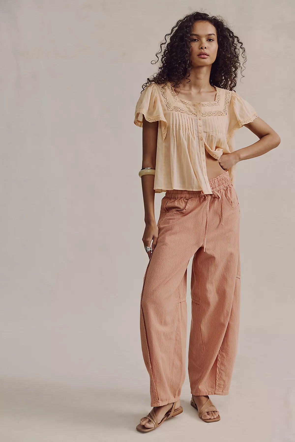 Something Good Pull-On Barrel Pants