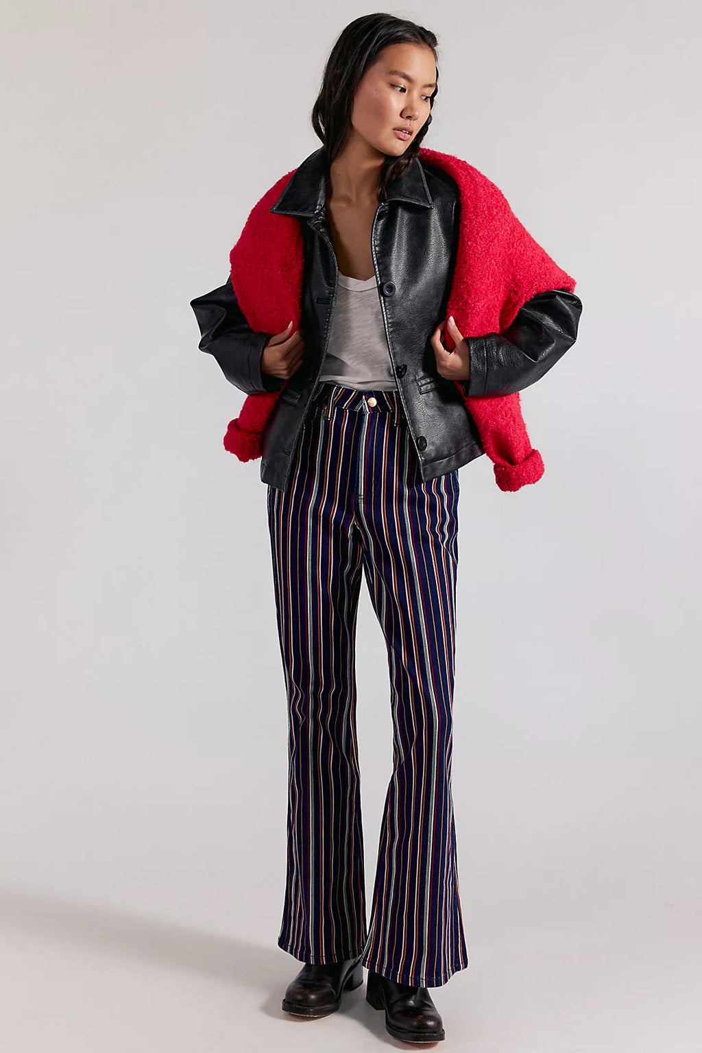 Wrangler X Lainey Wilson Retro Striped Flare Jeans