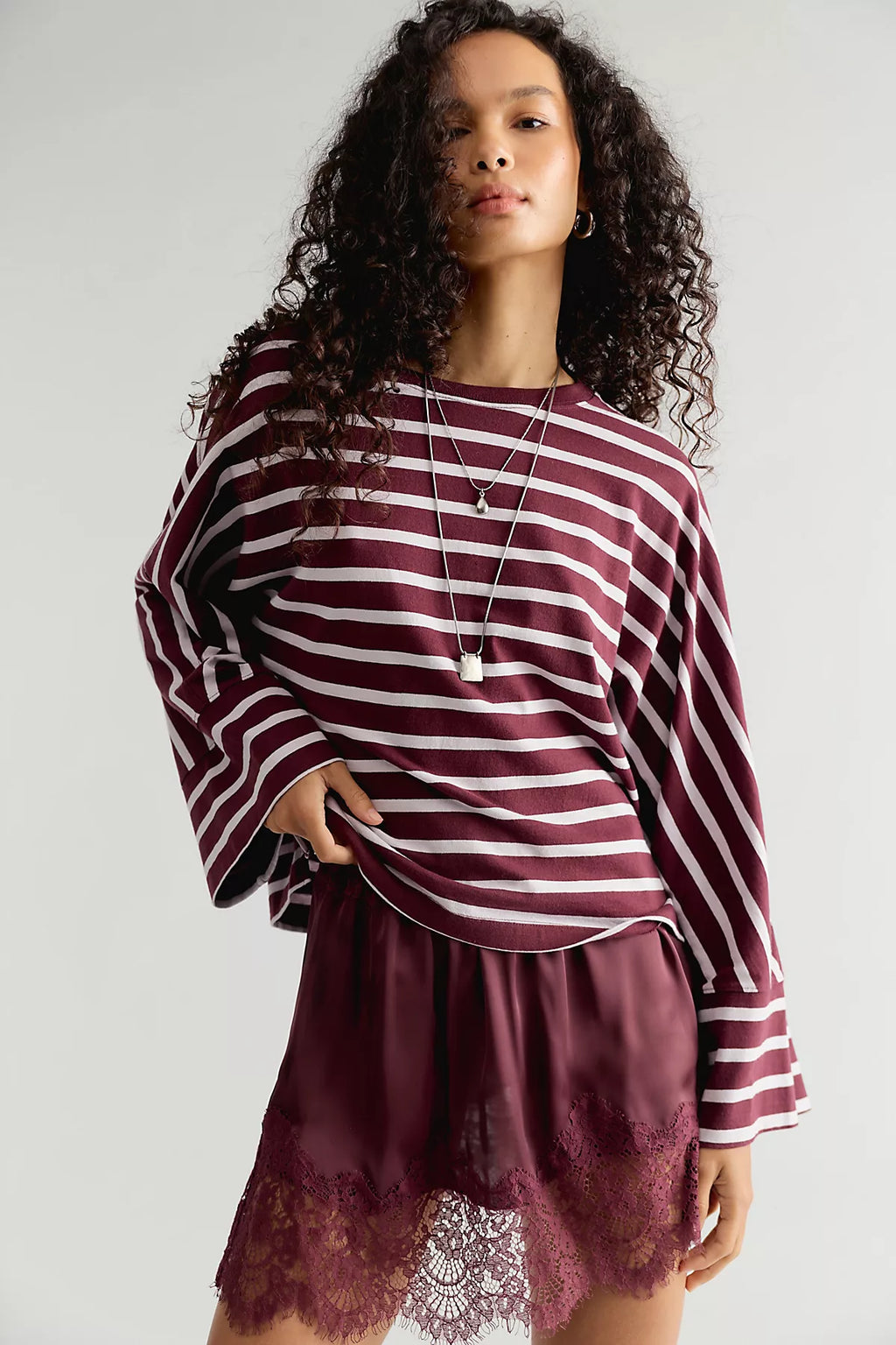 We The Free Atlas Dolman Striped Long Sleeve Top