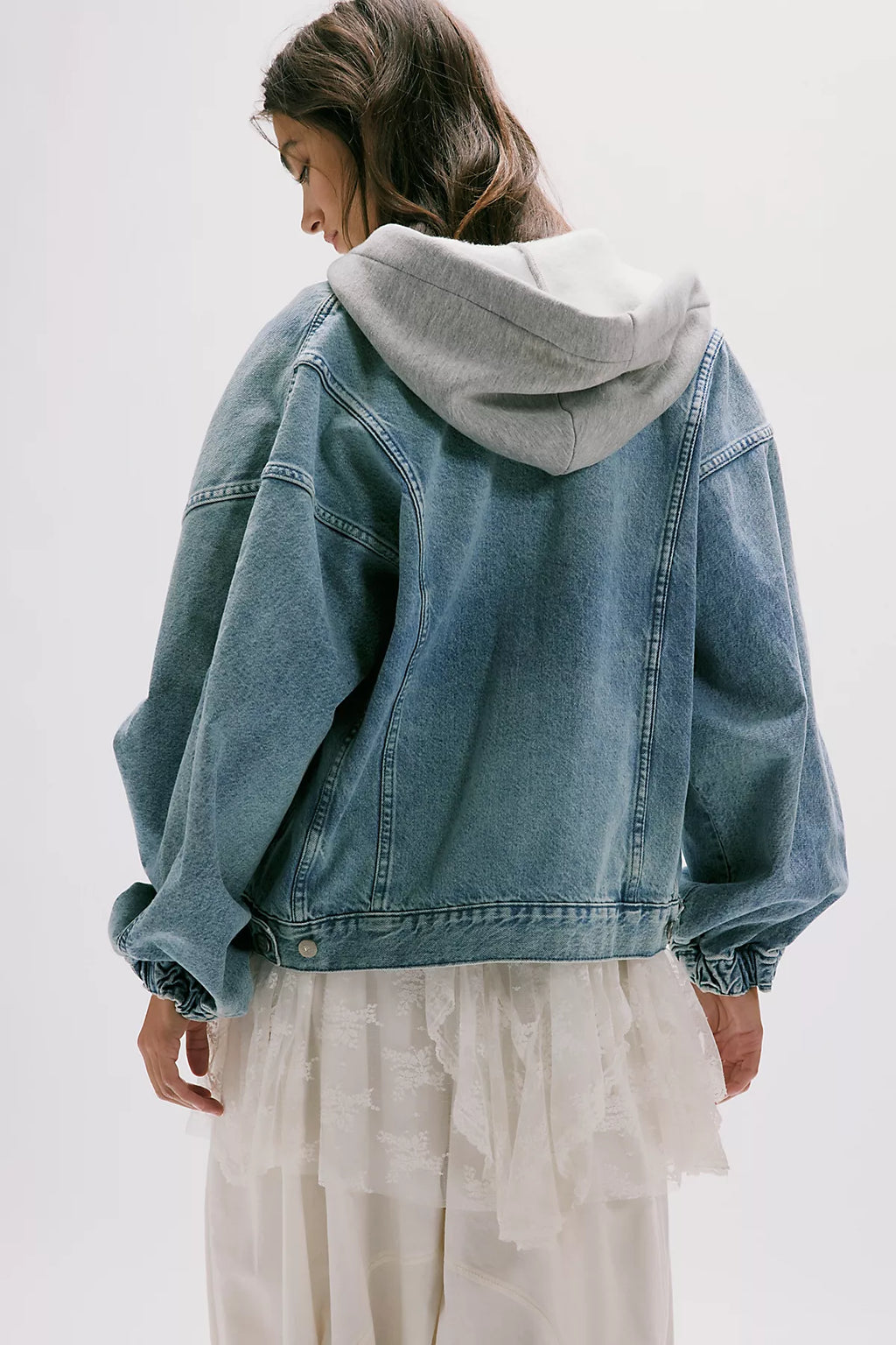 We The Free Iggy Hooded Denim Jacket