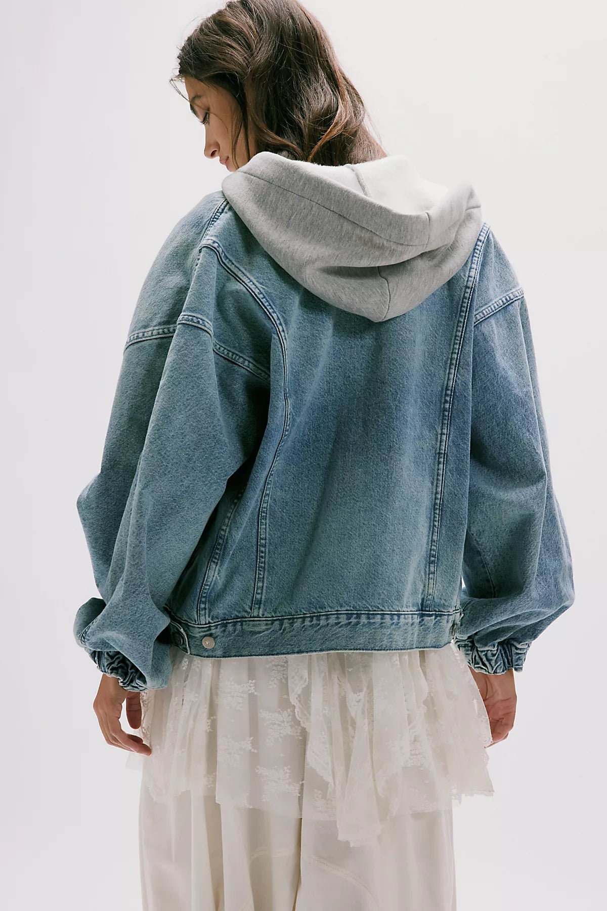 We The Free Iggy Hooded Denim Jacket