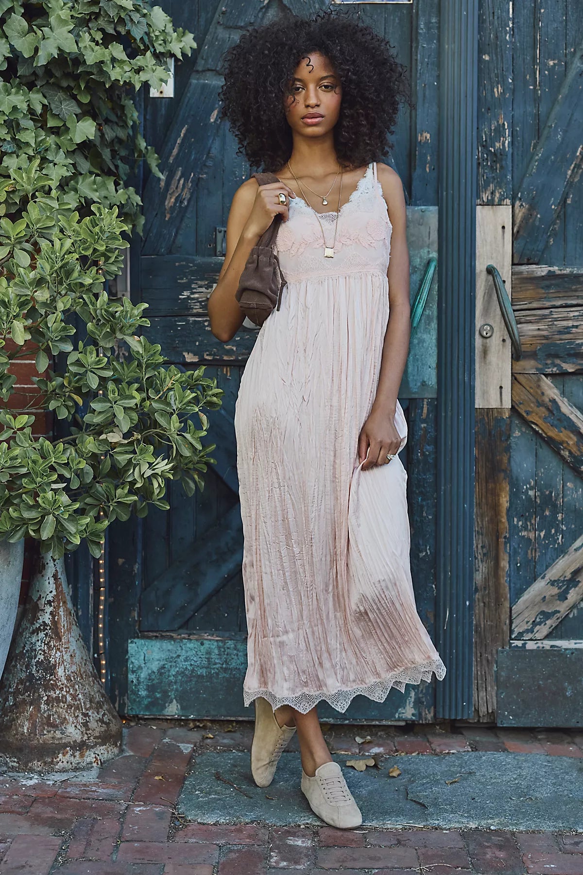 Table for Two Midi Slip Dress