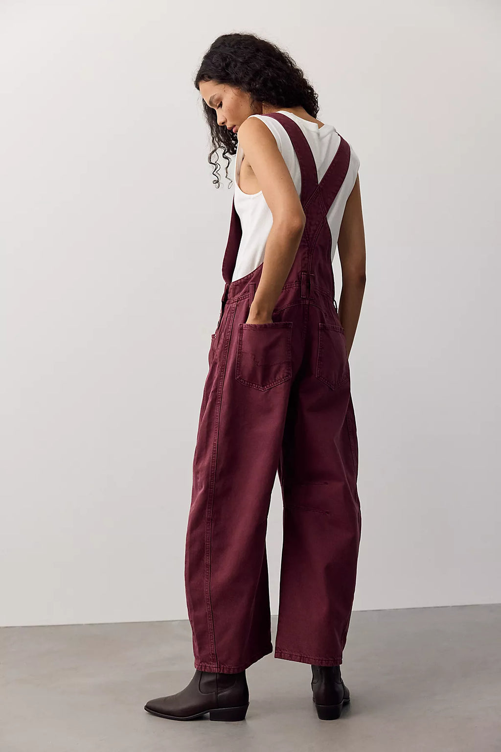 We The Free Good Luck Barrel Overalls