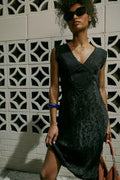 Me With You Satin Midi Slip Dress