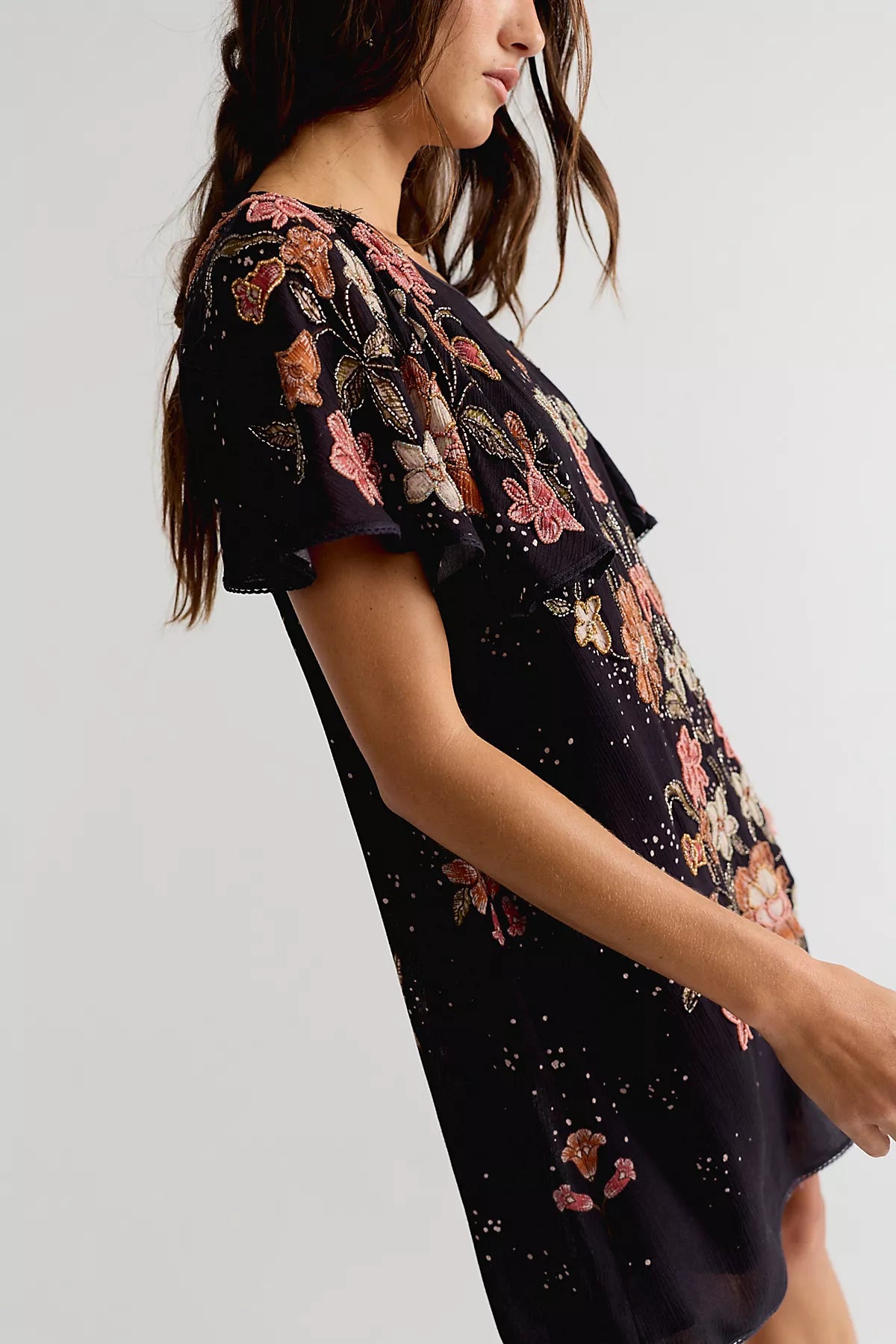 Tropics Beaded Mini Dress