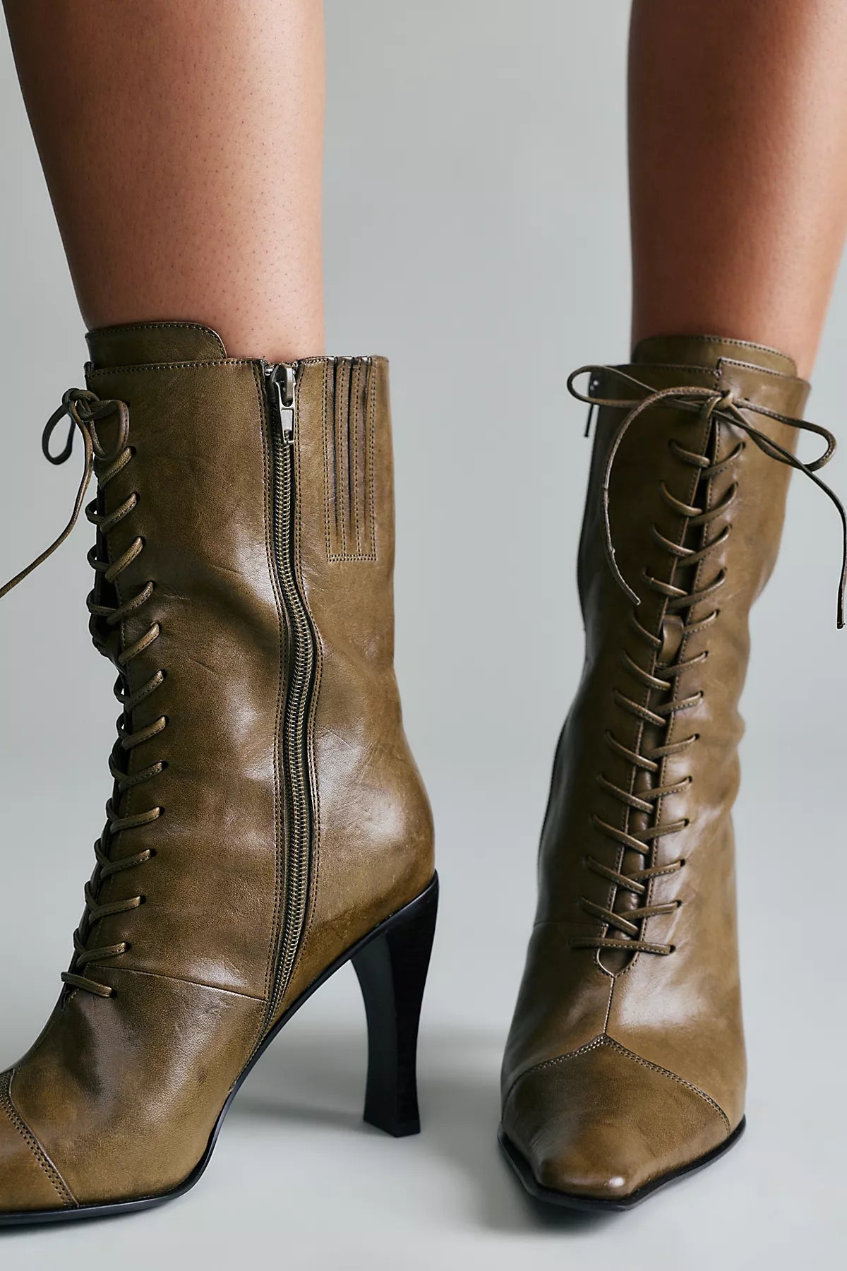 Sweet Talker Lace-Up Boots
